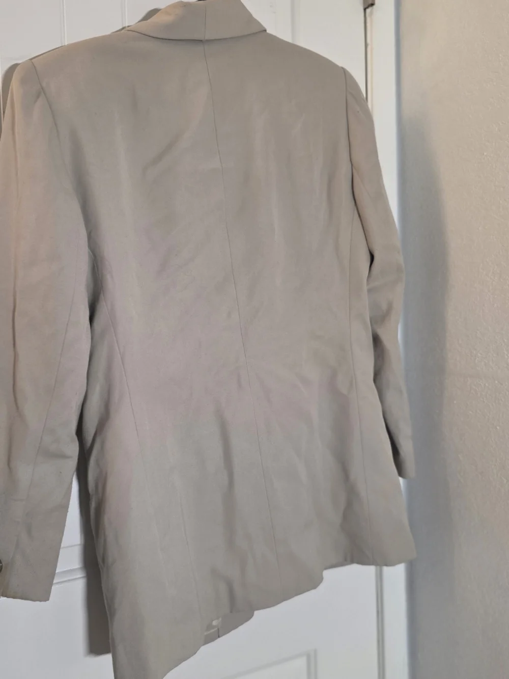 Worthington Double-Breasted Blazer in Light Taupe